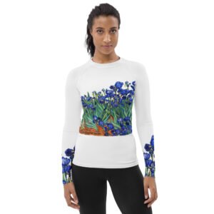 Vincent van Gogh — Irises (1889) | Women's UPF 50+ Long Sleeve Compression Shirt