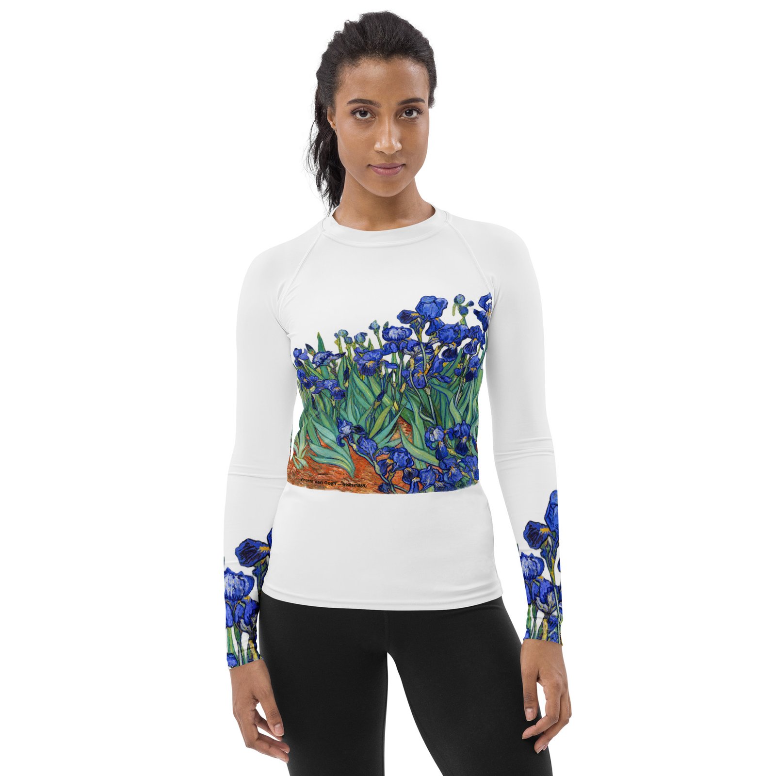 Vincent van Gogh — Irises (1889) | Women's UPF 50+ Long Sleeve Compression Shirt