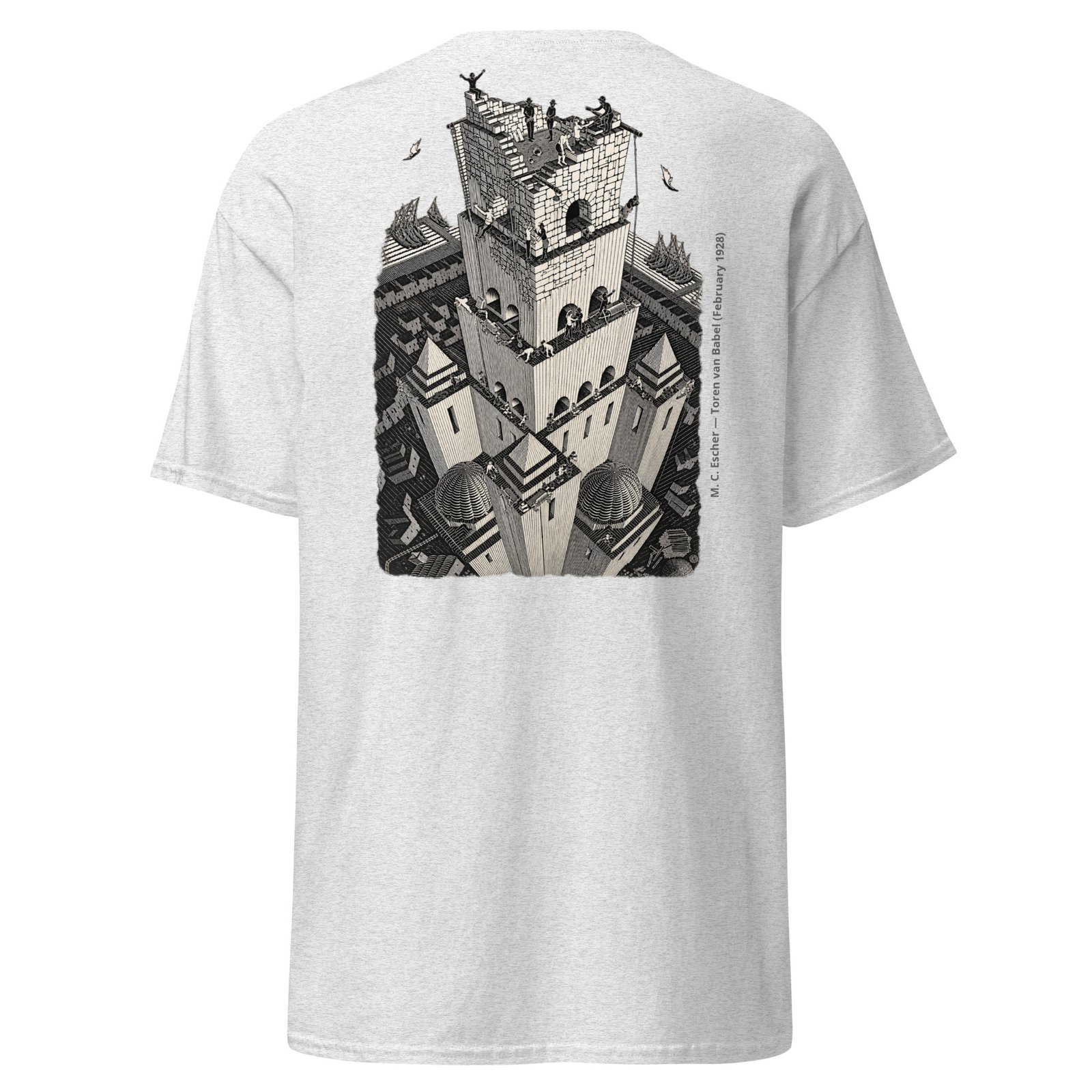 M. C. Escher — Tower of Babel (Toren van Babel), February 1928 - Image 3