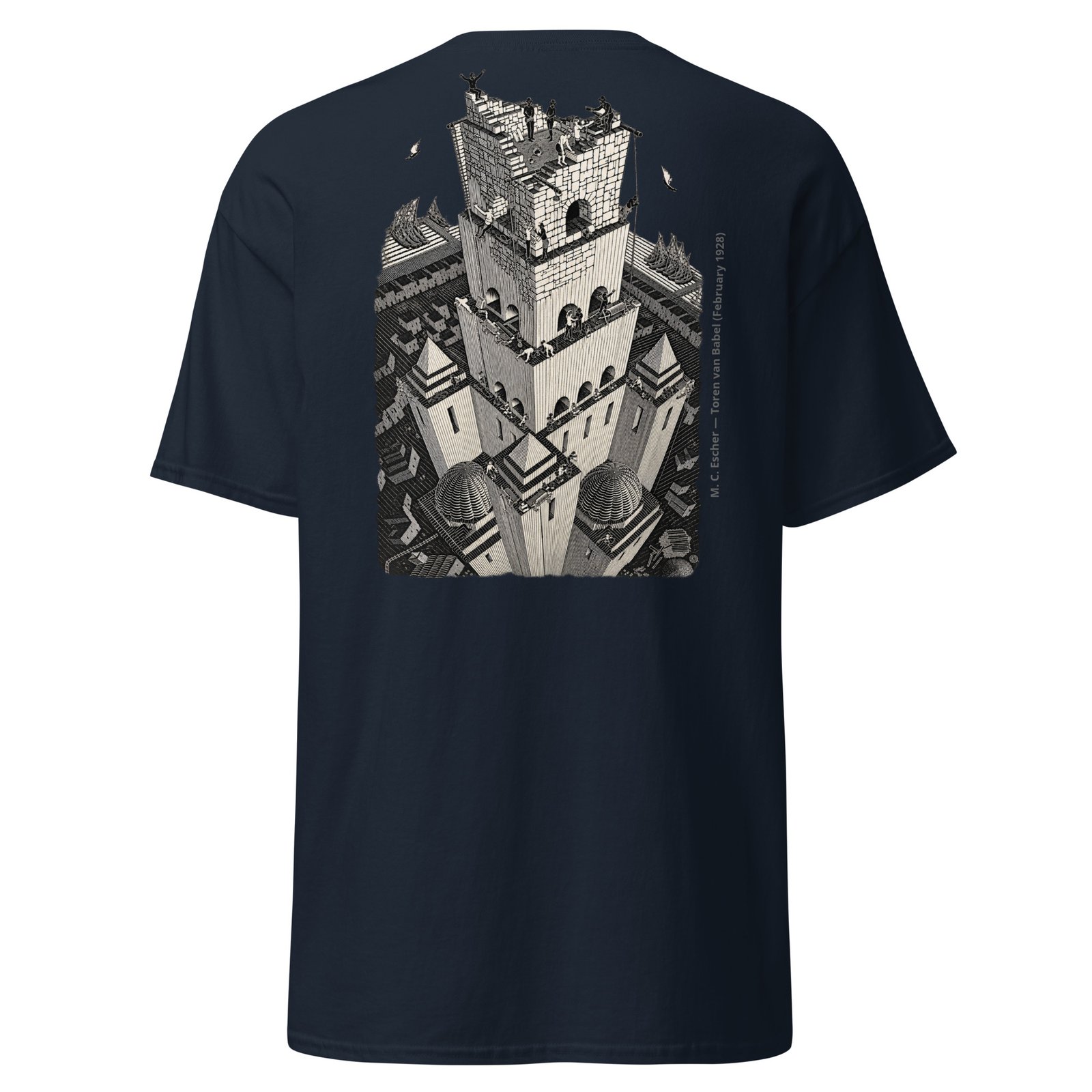 M. C. Escher — Tower of Babel (Toren van Babel), February 1928 - Image 2