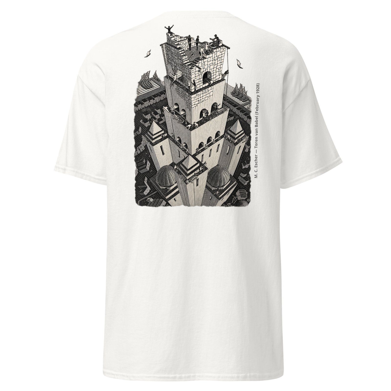 M. C. Escher — Tower of Babel (Toren van Babel), February 1928 - Image 4