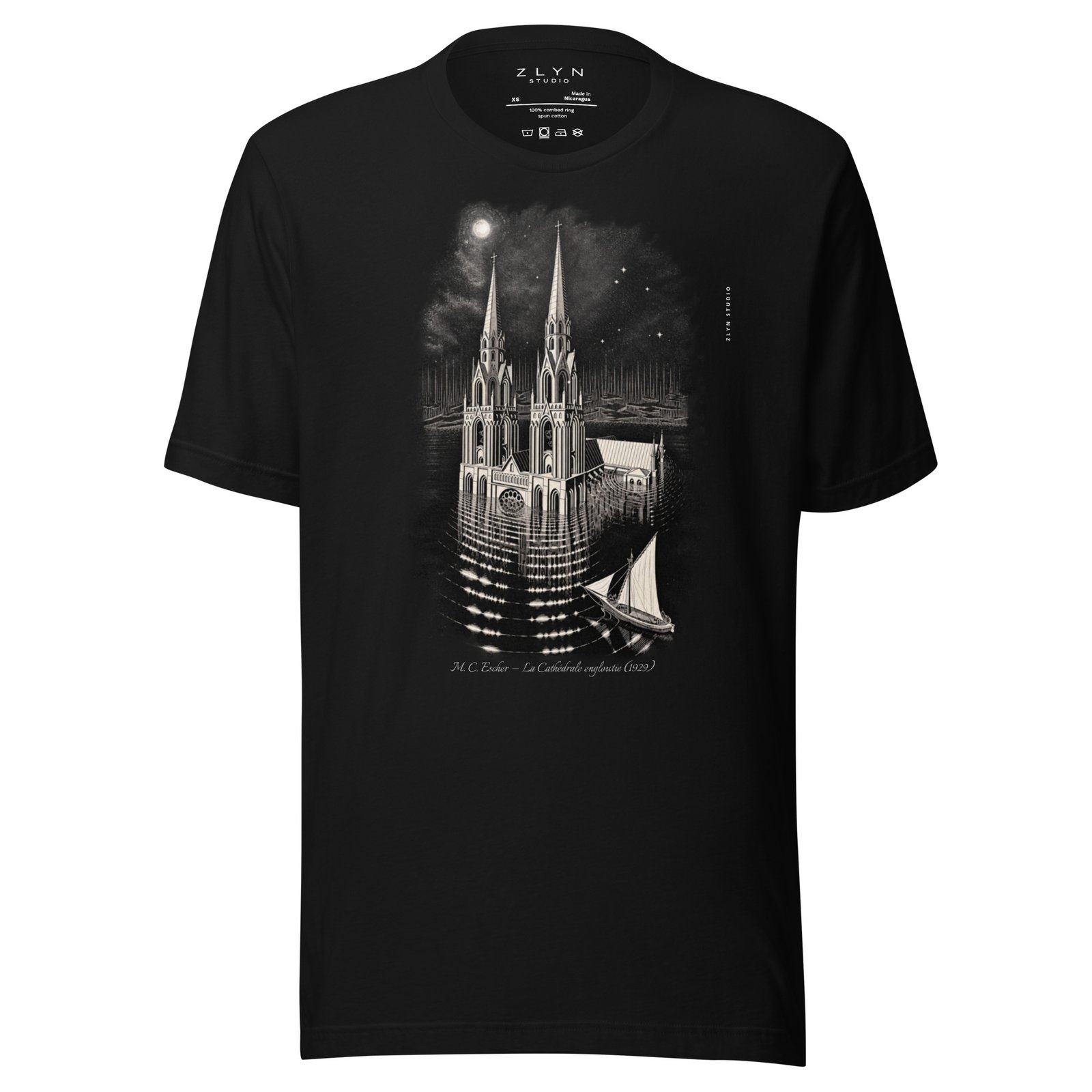 M. C. Escher — La Cathédrale engloutie (1929)