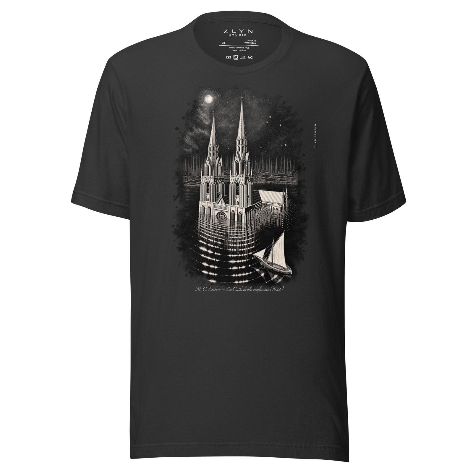 M. C. Escher — La Cathédrale engloutie (1929) - Image 2