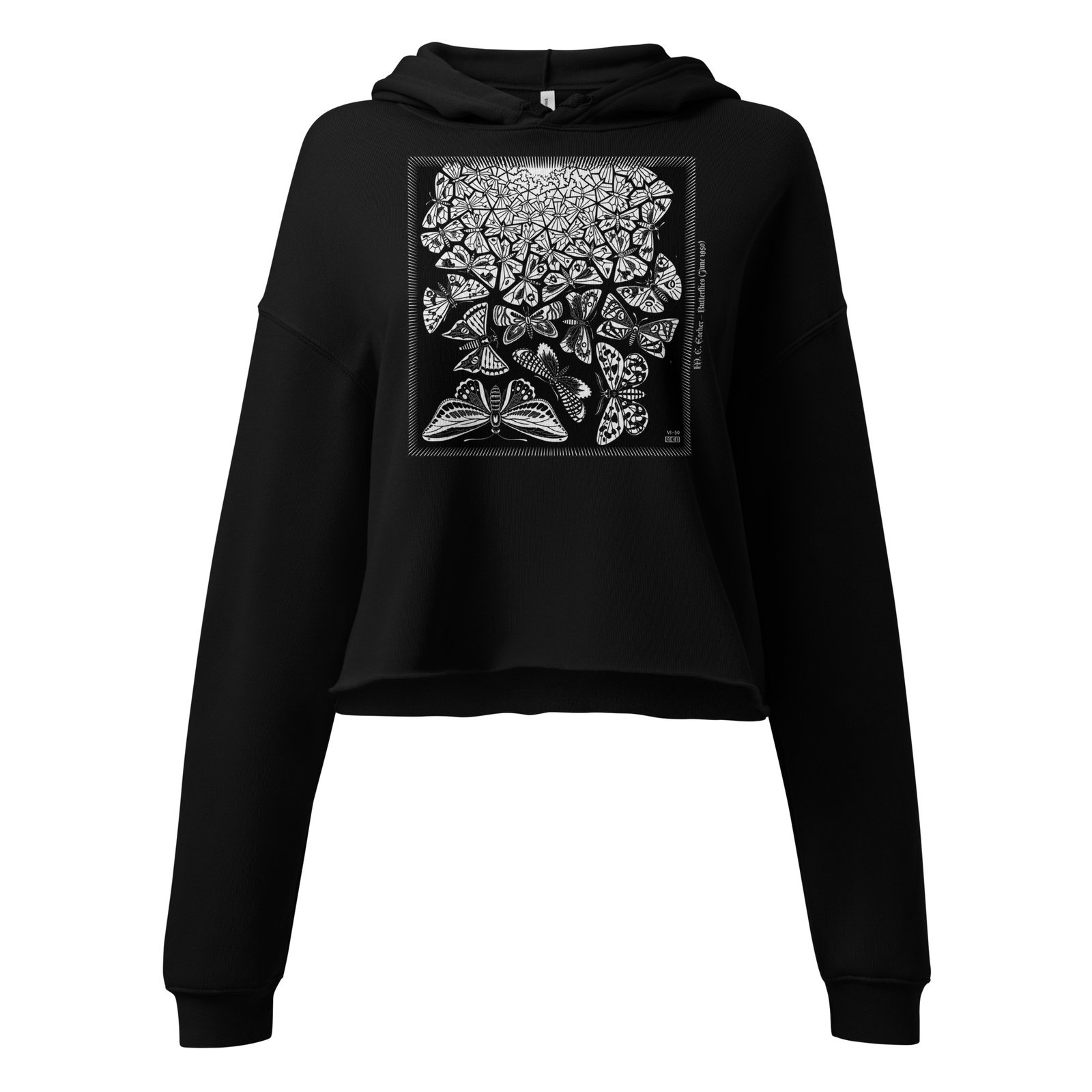 M. C. Escher — Butterflies (June 1950) Women’s Cropped Hoodie.
